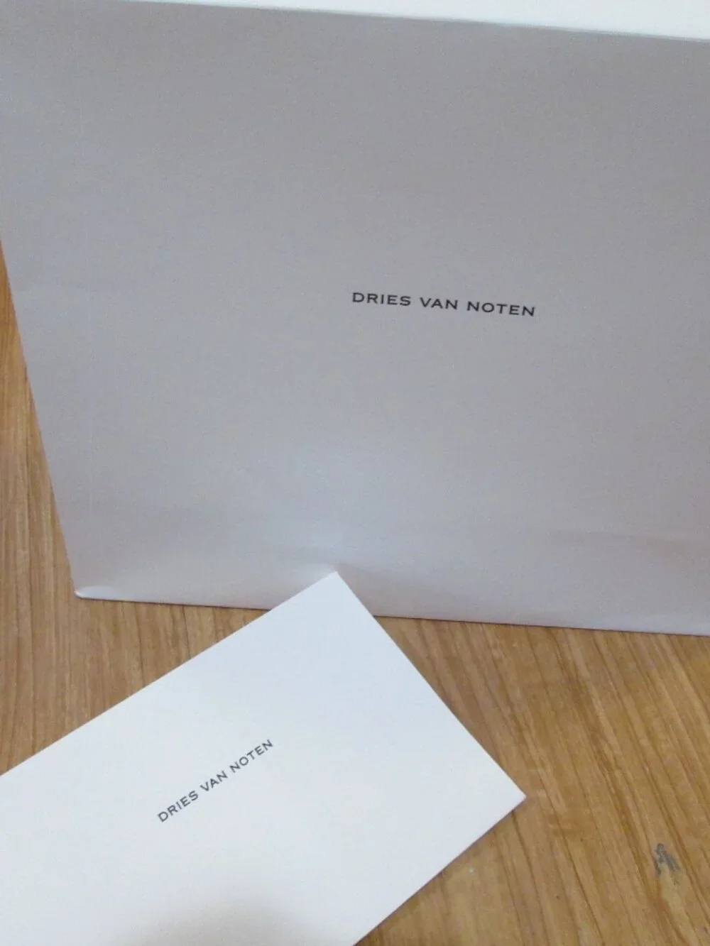Dries Van Noten Big paper bag and small bag Great to show off! Great for closet